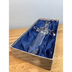 Nachtmann Bleikristall 24% Crystal Dagger Sabre Schwert Spada Decor Collectible